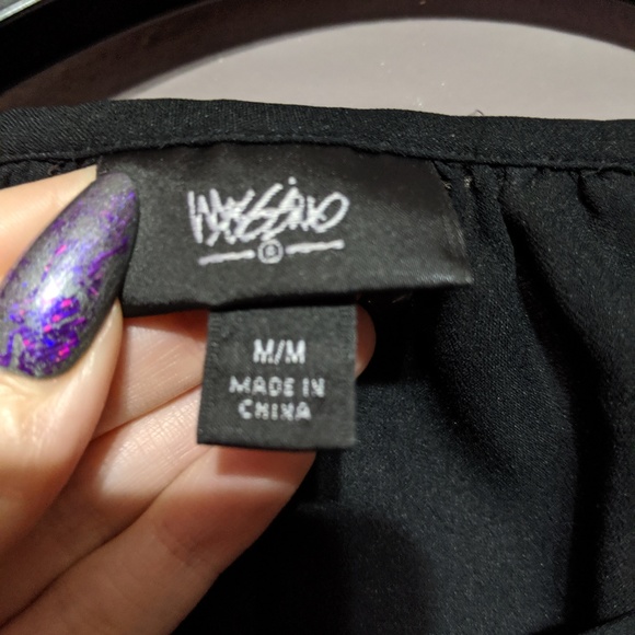 Massimo Black Sheer Blouse - Picture 3 of 6